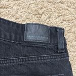 American Eagle  Outfitters Black Super Hi-Rise A-Line Denim Skirt Size 2 Photo 5