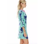 Lilly Pulitzer Rylee Shift Silk Dress Bright Navy Tiger Palm Size 0 Photo 2