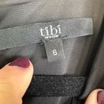 Tibi  Lamb Leather Navy & Black Mini Sheath Dress Women’s Size 6 Photo 2