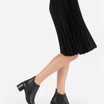 Everlane  Women's Black Leather Heeled Ankle Pull up Boots  Sz 7.5 Photo 0