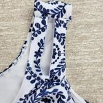 Bikini Swimwear Womens 4XL Blue White Keyhole Soft Padding Swim Beach Summer Blue Size 4X Photo 2