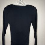 LIONESS  Black Easy Village Long Sleeve Cinched Sides Sweater Dress Photo 10