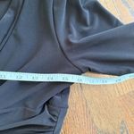 Ralph Lauren Lauren  Rushed Jersey Dress 6 Black Stretch V-neck 3/4 Sleeve 1903 Photo 9