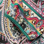 Funky People Bohemian Print Black Dress Mid Length Sleeves Fits Size Large Photo 6