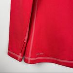 Nike Pro Womens Long Sleeve Thermal Fleece Lined Dri Fit Top Sz Large Red Orange Photo 5