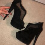 Black Mesh Formal Heels Size 6.5 Photo 4