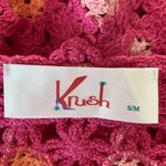 Krush  Pink Crochet Knit Top, Size S/M Photo 2