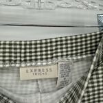 EXPRESS Tricot Green Gingham Vintage Leggings Elastic Size Medium Cotton Photo 4