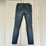 Driftwood  Blue Distressed Women's Skinny Straight Leg Jeans Size 26 Photo 4