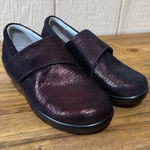 Alegria  Lauren Women's Burgundy Metallic Leather Clogs Shoes Sz‎ 38W US 8-8.5 Photo 0
