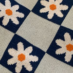 ZARA B07-Women's  Cardigan, Size S, Light Blue and Navy daisies print Photo 7