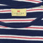 The Limited Y2K America Striped shirt short sleeve top small red white blue vintage Photo 3
