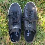 Adidas Black Leather Court Vantage Mesh Sneakers Photo 5
