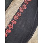 Daytona Thunderwear Rose Tattoo Sleeve Jr V Neck Plunge Shirt Blouse Black 1X Size XL Photo 1