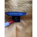 Land's End Jacket Womens 4P Wool Blend Mustard Yellow Gold Button Blazer Suit Photo 7