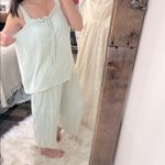 Crown & Ivy  Green Striped Pajama Set size XLarge cozy Photo 1