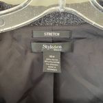 Style & Co Style n Co Sz 16W Gray Stretch Collared Button Front Blazer Jacket Lined Photo 1