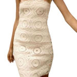 ZARA Beige Crotchet Mini Dress(Size Small) Photo 0