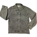 Madewell Women's Oversized Trucker Jean Jacket in Noll Wash Grey Size Small NWT Photo 0