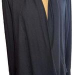 Athleta Classic Wrap Black Preppy Soft Athletic Lounge Dressy Cardigan Size M Photo 0