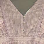 House of Harlow 1960 Mini A-Line Metallic Striped Tiered Ruffled Dress Size M Photo 4