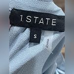 1. State  Women's Dusty Blue Halter Off-The-Shoulder Chiffon Blouse - Small - NWT Photo 9