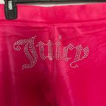 Juicy Couture 🔥 OG Bling Velour Tracksuit Hoodie & Pants Set Vixen Pink Y2K LARGE Photo 7