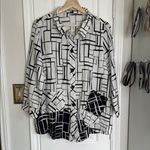 John Mark  Art to wear geo print button down Photo 1