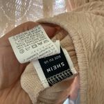 SheIn Beige Lace Floral Sleeve Bodysuit S  Photo 2