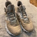 On Running Cloud Hi Sneaker Size 8.5 Womens Tan Tennis Shoes Photo 12