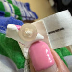 Gap ‎ Medium Striped Long Sleeve Shirt Button Up Top Green Blue White Preppy Photo 3