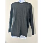 Victoria's Secret Long Sleeve Scoop Neck Modal Blend Top Charcoal Gray S P Photo 2