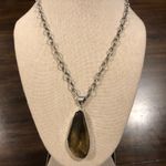 Sterling Silver Smokey Quartz Diamond Cut Open Link  Chain Photo 2