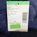 Laura Scott  Missy Uncut Corduroy Pants Navy Blazer Y12 NWT Vintage Photo 3