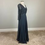 JKara Beaded Chiffon Long Sleeve A Photo 1