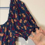 Chelsea 28 Blue floral dress with Puff Sleeves Medium Photo 2