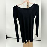 We The Free black long sleeve v neck thermal dress size Large Photo 8
