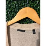 ATM Women's Taupe Tan 100% Cashmere Open Front Cardigan with Pockets (Small) Photo 1