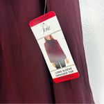 Joie NWT  Burgundy Wine Long Sleeve Sheer Smocked Blouse Photo 10