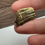 Laurel Burch Jungle Cat Signed Red & White Enamel Gold Tone Stud Earrings Photo 8