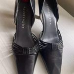 Apostrophe vintage leather upper pointed - toe pumps heels 7 U.S  black Photo 1