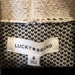 Lucky Brand  Southwestern Aztec Open Front Cardigan – Beige/Red/Black Photo 4