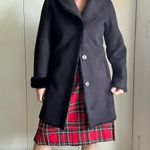 Hawke & Co Faux Fur and Suede Overcoat Size large Black Reversible Faux Mink Photo 3