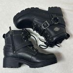 Harley Davidson Harley-Davidson Black Combat Moto Boots with Rugged Design Photo 0