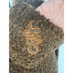 Honor The Gift Brown Fuzzy Knit Open Back Maxi Dress Medium NWT Photo 5