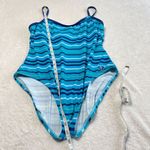 Disney  Minnie Mouse Striped Swimsuit Womens Sz XL Blue Adjustable‎ Straps UPF 50 Photo 10