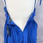 Lulus  Never A Dull Moment Chiffon Dress Women XLarge Pleated Flowy Romantic Midi Photo 5