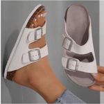 SheIn white strapped sandals Photo 1
