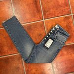 Good American NWT  Blue Buttonfly Highrise Stretch Good Classic Jeans Photo 6