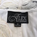 Alex Evenings Women's M White Lace Evening Blouse Photo 6